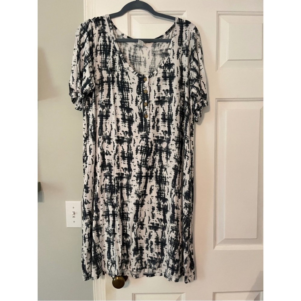 Kate Quinn Navy Shibori Dress